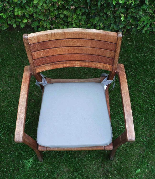 MONACO - chair pad - 43,2x40,8x4cm - 4pc - TAUPE