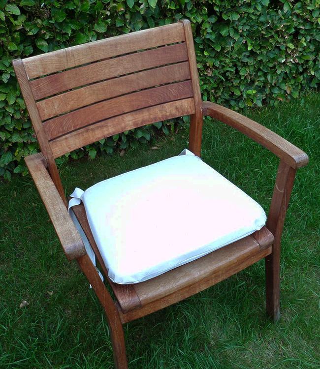 MONACO - chair pad - 43,2x40,8x4cm - 4pc - SAND