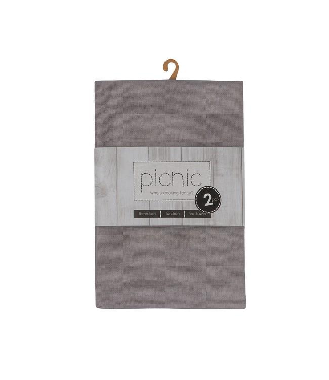 PICNIC - towel - 50x70cm - 4sets/2pc - RICHMOND GRAPHITE