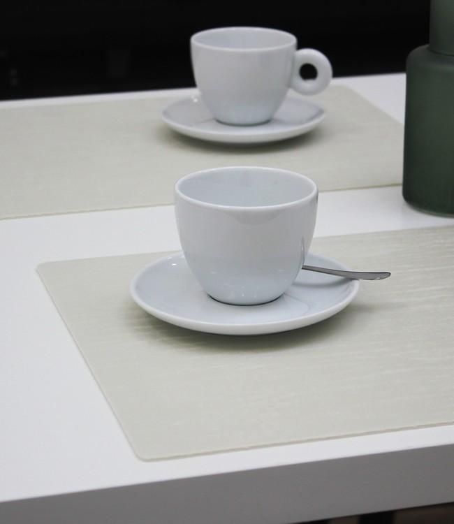 PLACE MAT - POLYLINE - 30x43cm - 12pc - FOREST WHITE