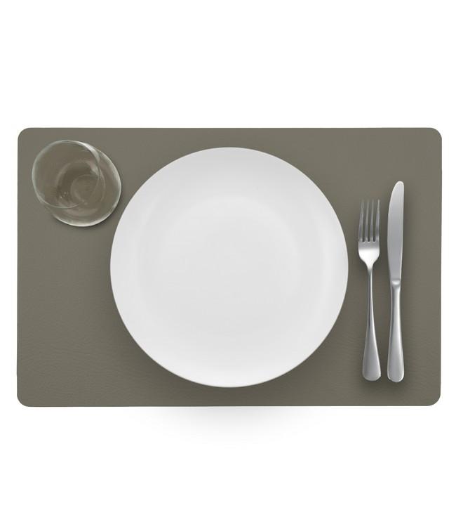 PLACE MAT - RECYC LEATHER - 28,5x43,5cm - 12pc - PEPPER