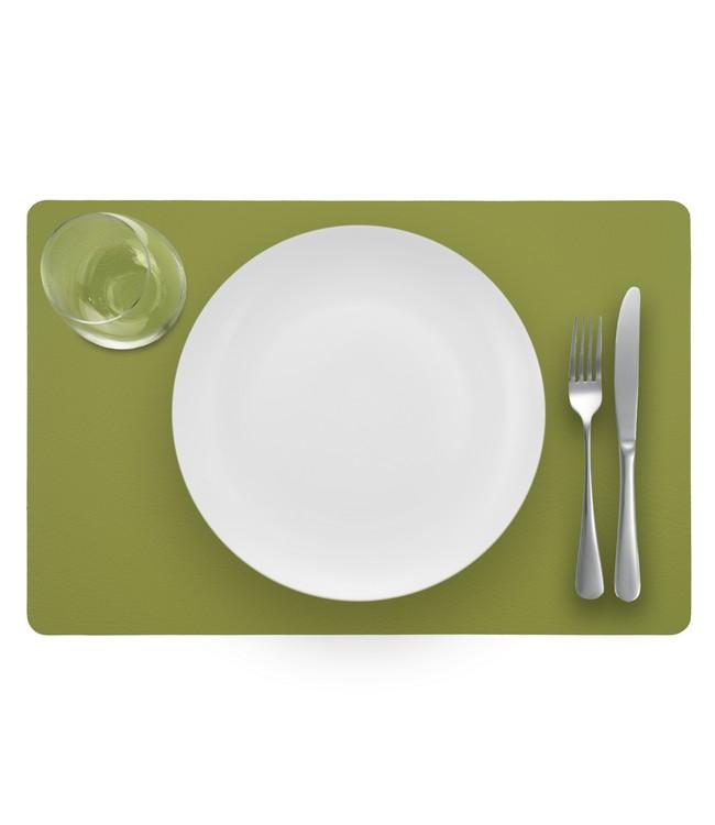 PLACE MAT - RECYC LEATHER - 28,5x43,5cm - 12pc - THYME