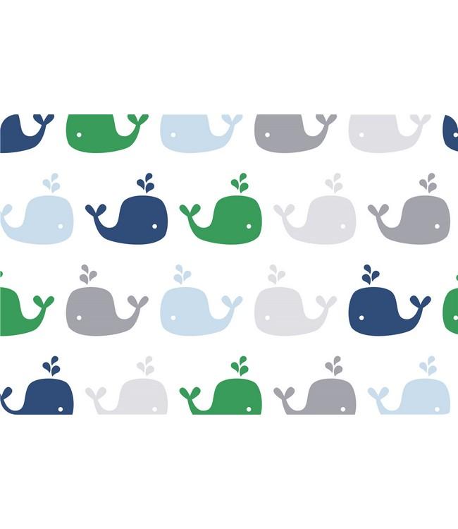PLACE MAT - PP PRINTED - 28,5x43,5cm - 12pc - NORDIC WHALES