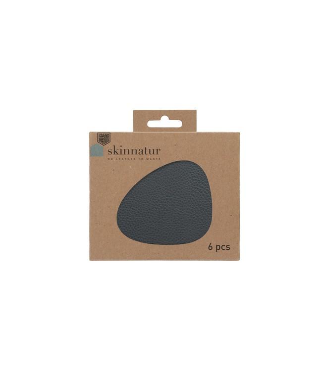SKINNATUR - coaster pebble - 13x11cm - 1set/6pc - TORNADO